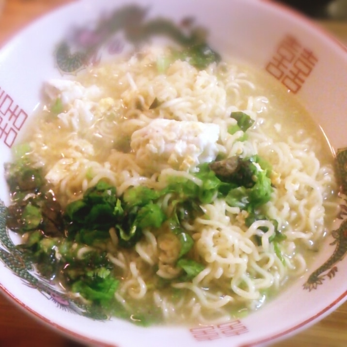 サニーレタス入り!かき卵の塩ラーメン